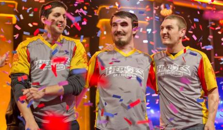 Laval celebrate Heroes of the Dorm victory