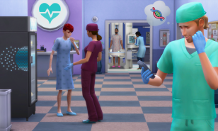 Sims 4: Get to Work - screen shot from Medical Career