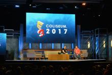 Some of the most interesting presentations appear at the coliseum.