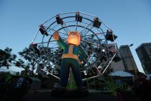 Steering into the circus atmosphere. 