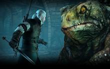 Geralt faces off against the toad prince in Oxenfurt sewers