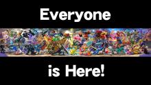 Full view of the cast for Smash Ultimate